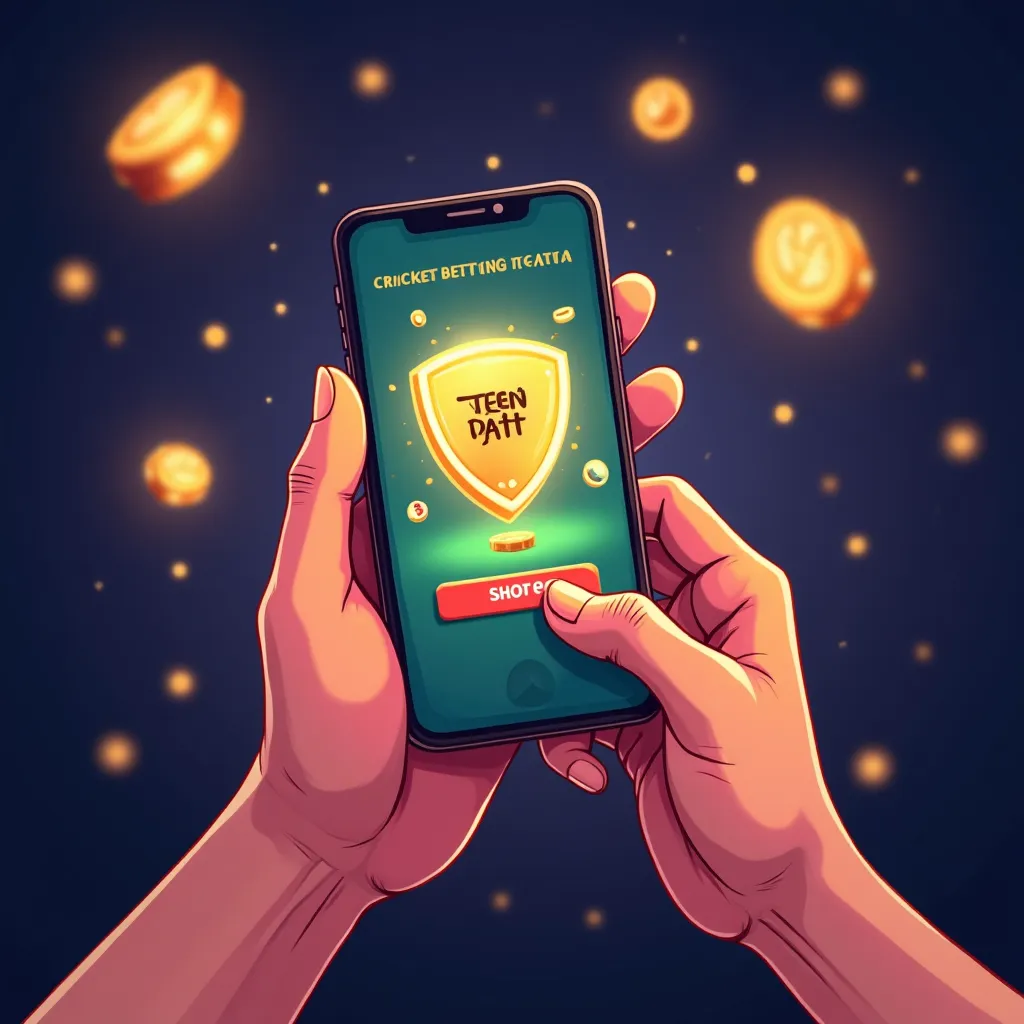 Cartoon mobile slot showcase illustration at sky bet